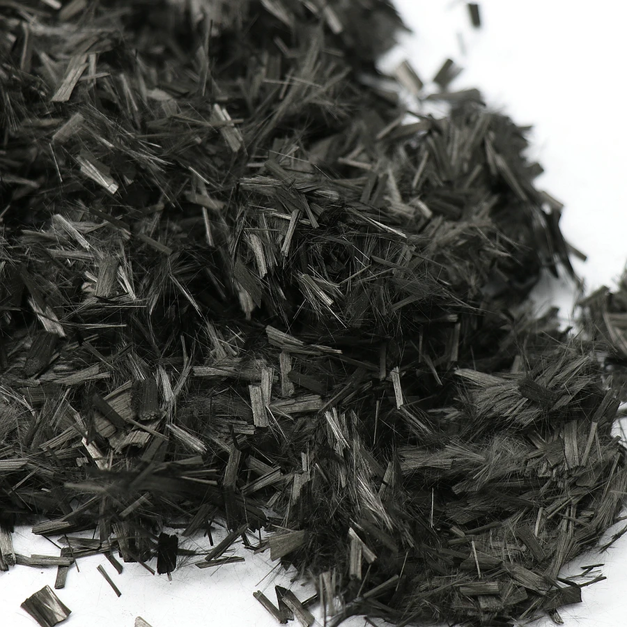 500G 3-12MM Carbon Fiber Modified Reinforced Conductive Chopped High Temperature Carbon Fiber Chopped Strand Marble Texture