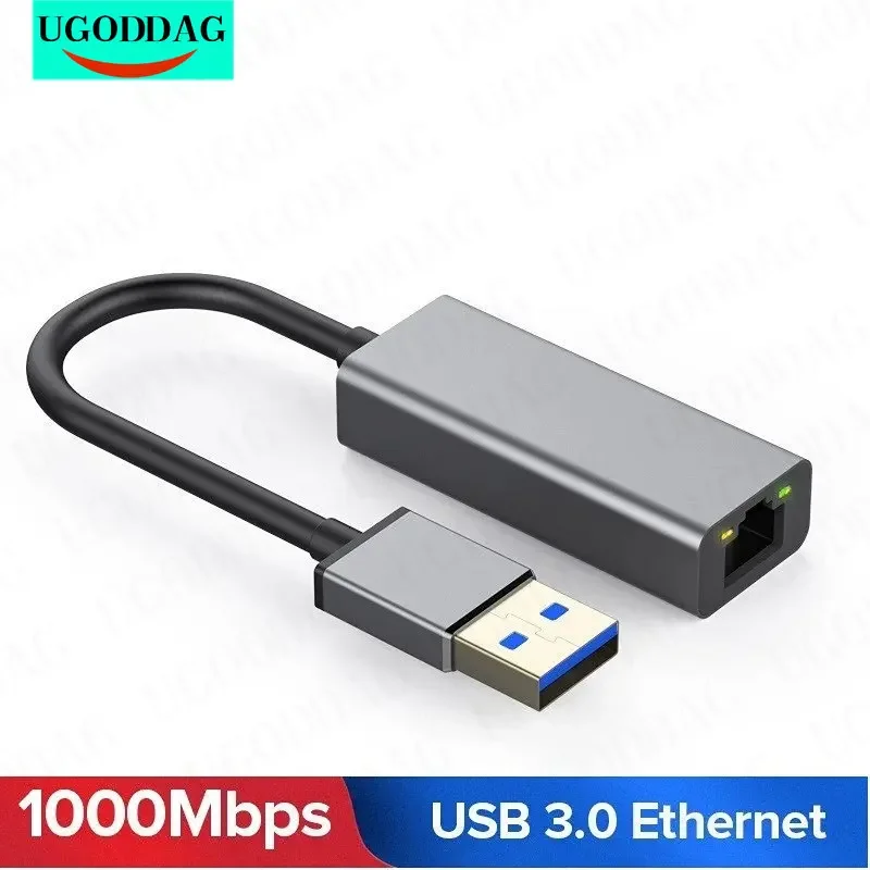 

Сетевая карта USB 1000 на RJ45 Lan для Windows 10 Xiaomi Mi Box 3 Nintendo Switch Ethernet USB, 3,0 Мбит/с, новинка
