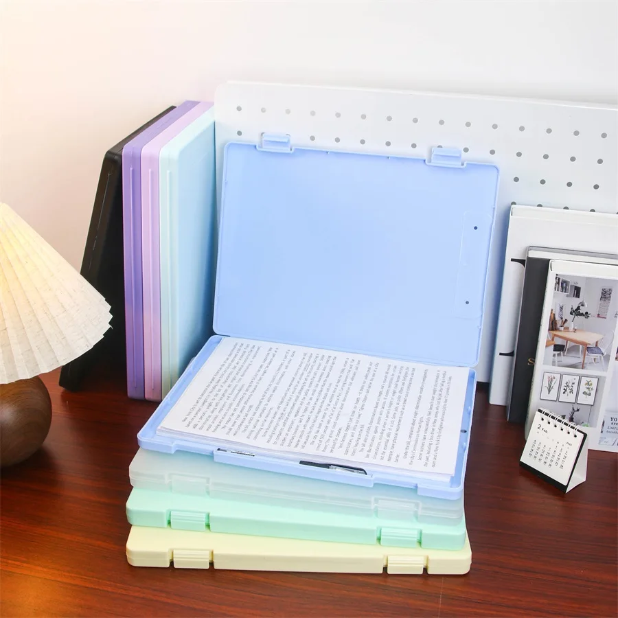 A4 Transparent Large Capacity Multifunctional Storage Box for Documents and Certificates