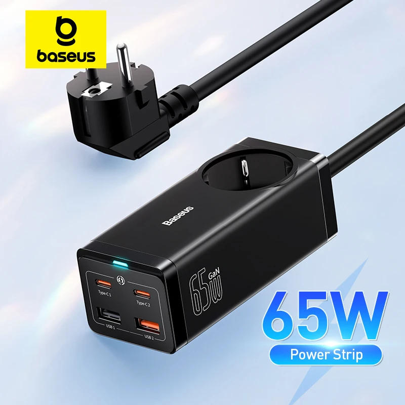 GaN USB C充電器 65W 4ポート デスクトップUSB充電ステーション USB-Cポート2つ + USB-Aポート2つ PD高速充電器 MacBook Pro Air Dell XPS 13 iPad Pro 並行輸入 厳選本日のお買い得商品GaN採用の65W USB充電器が12%OFF中