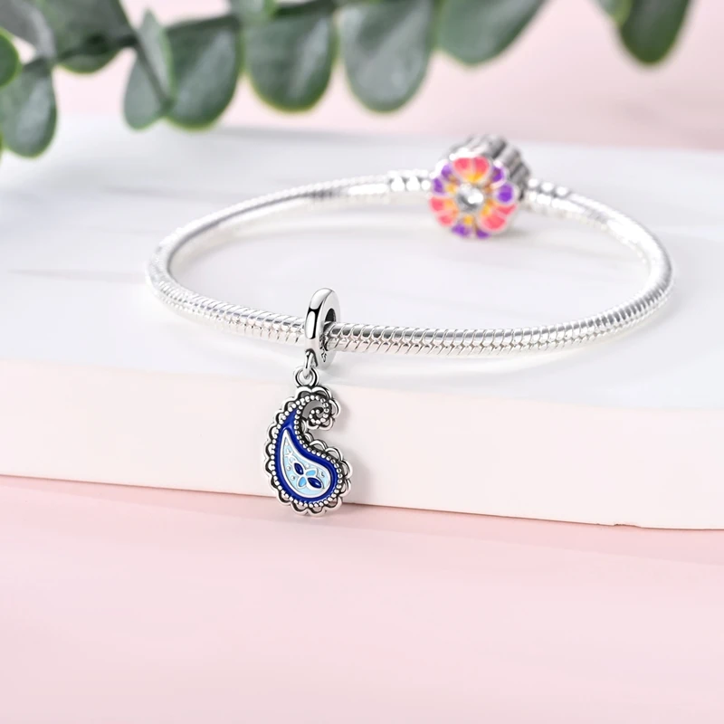 Neue 925 Sterling Silber Charms Perlen Fisch Bär Apfel Ente Anhänger Passend für Original Armband Halskette für Frauen DIY Schmuck Geschenk – Detail 35