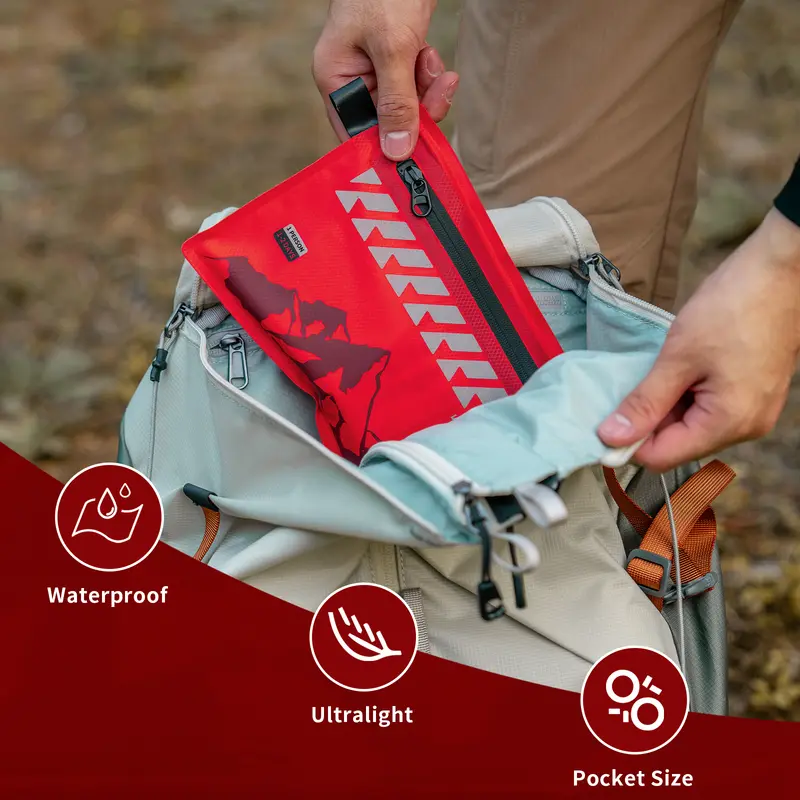 Rhino Rescue Small First Aid Kit - Ultralight Waterproof Medical Kit for Hiking Backpacking Cycling Travel Vehicles - Image 4