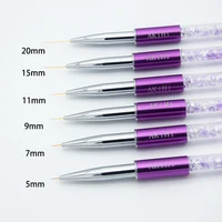 5-20mm Nail Art Line Painting Brushes Crystal Acrylic Thin Liner Drawing Pen Manicure Tools UV Gel 1