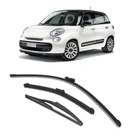 New 3Pcs Front Rear Wiper Blades Set for Fiat 500 500C 500L 2009 to 2023 Windshield Windscreen Tailgate Window Brushes Car Parts 2