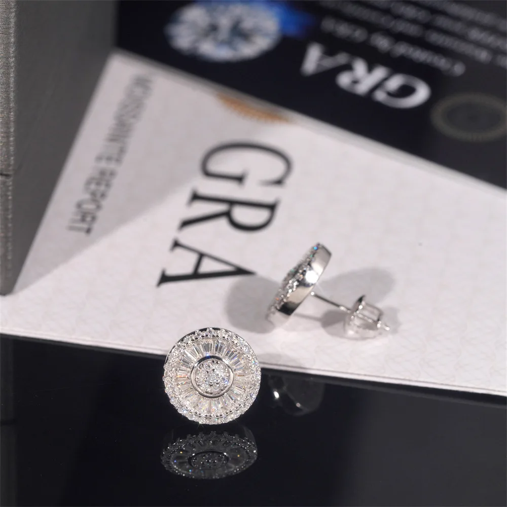 Aretes Moissanita Test Diamante Pendientes De Corazón Con Moissanita - Plata De Ley 925, Pasa El Test Del Diamante Cable IPhone 2 M
