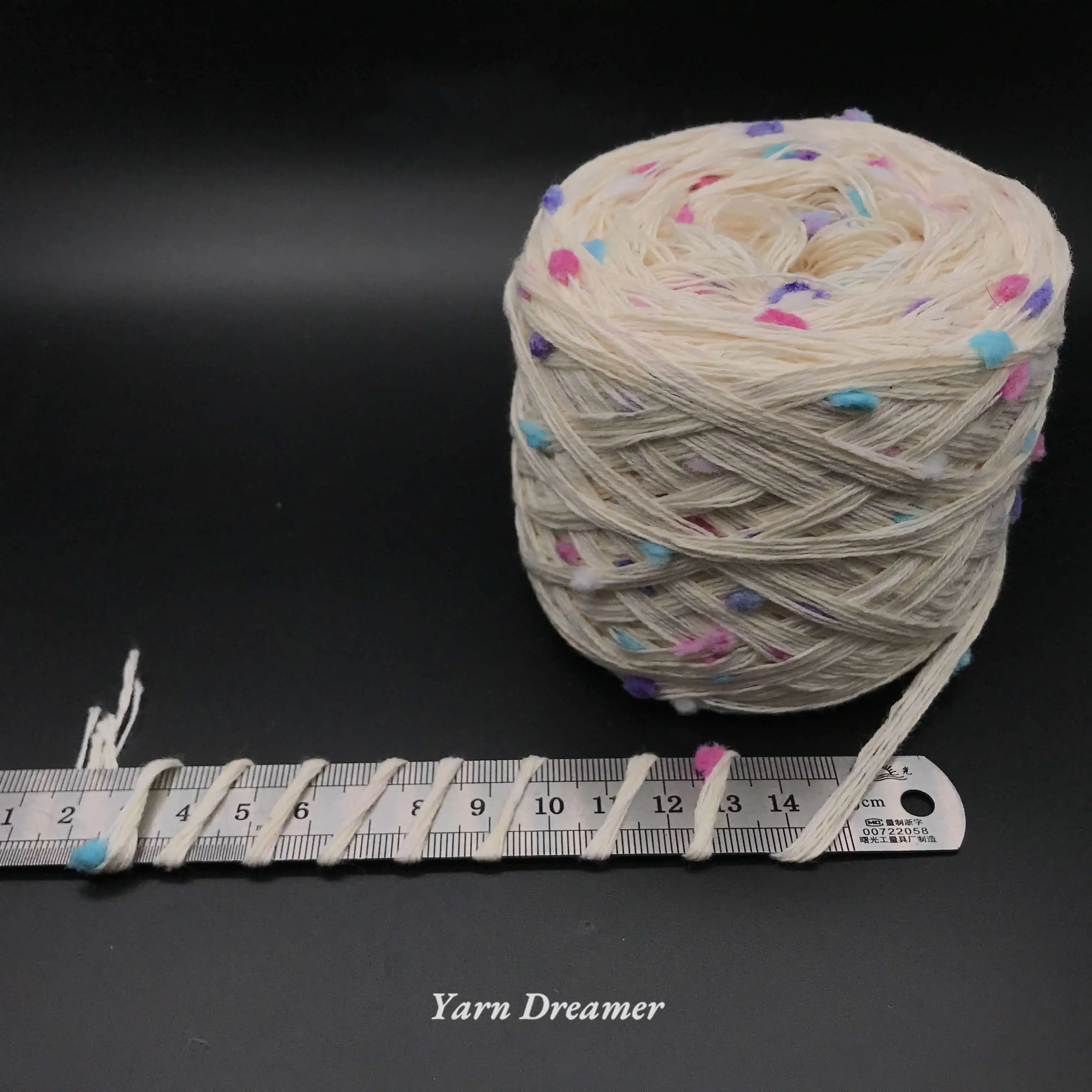12 Colors DIY Customized Knitting Yarn 100g Fancy Dots Yarns for Knitting and Crochet  Cotton Yarn 3