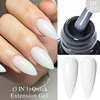 MEET ACROSS 7ML Milky White Quick Extension Gel Nail Polish Nails Gold Foils Effect Semi-permanent nail polish UV Gel Nail Art 1