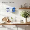 Wall Mounted Glove Rack Wall Mounted Metal Glove Box Holder for Healthcare Food Service Anti-slip Tissue Box for Dentist 5