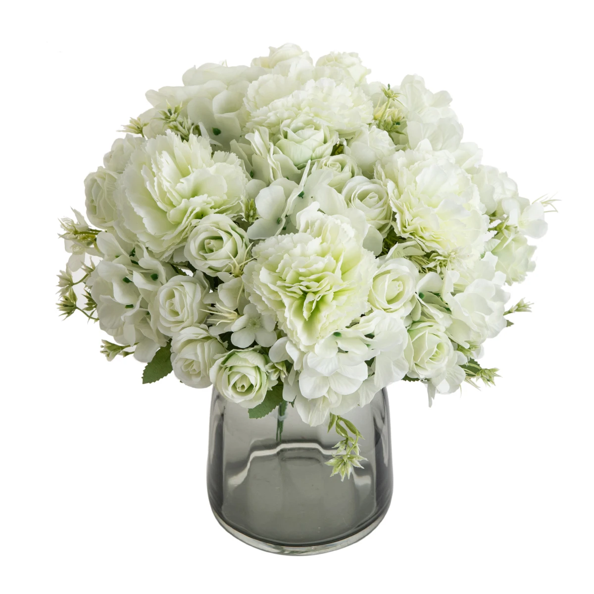 1pc 실크 인공 꽃 카네이션 로즈 크리스마스 웨딩 신부 부케 화환 홈 아치 정원 장식 DIY 선물 뜨거운 판매  Best5