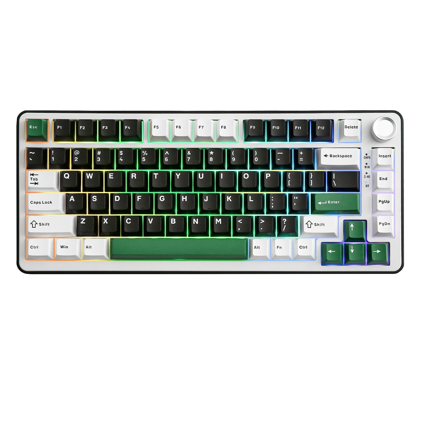 YUNZII-B75プロブラックワイヤレスメカニカルゲーミングキーボード、84 