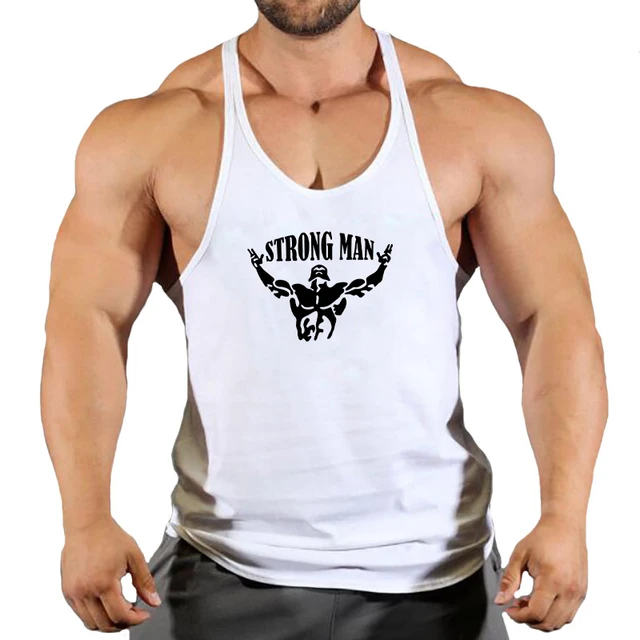 Camiseta de gimnasio Stringer para hombre, chaleco de Fitness, camiseta de  gimnasio, sudadera sin mangas, camisetas con tirantes, ropa para hombre -  AliExpress