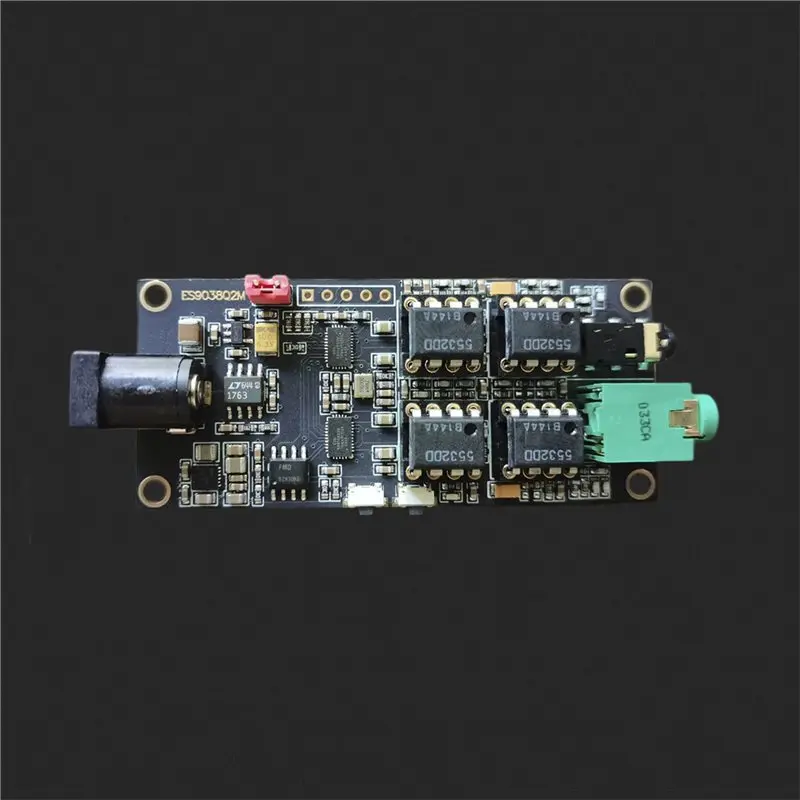 【SURPISE】ES9038Q2M 듀얼 디코딩 보드 I2S 입력 비동기 USB 모듈 ES9038은 이탈리아어 인터페이스와 통합 가능