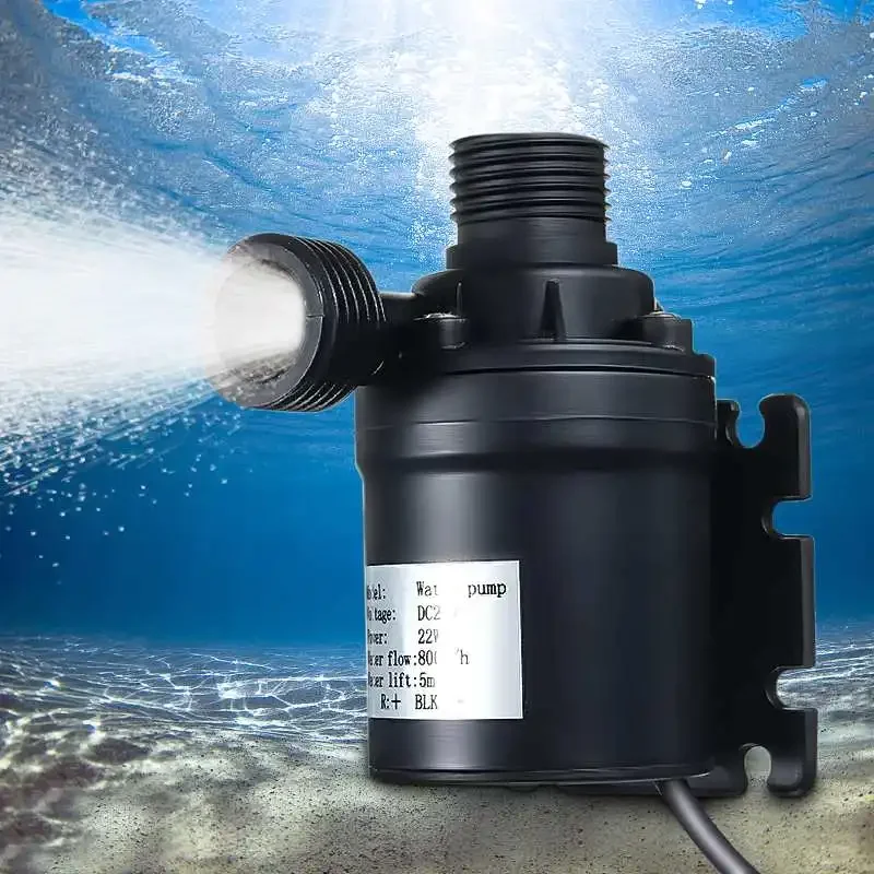 

800L/H 5M Water Pump 24V Solar Brushless Motor Water Circulation Micro Submersibles Water Pump for Pond Aquarium