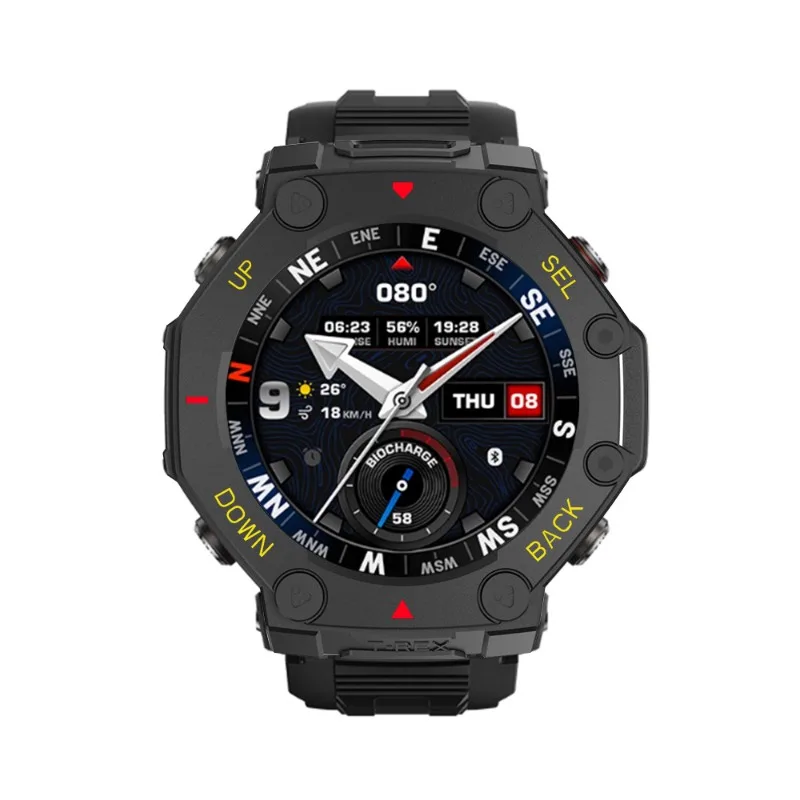 Huami Amazfit T-rex 3 Pro 48mm 스마트워치 케이스용 PC 보호 케이스 커버 프레임 중공 충격 방지 보호 쉘 액세서리