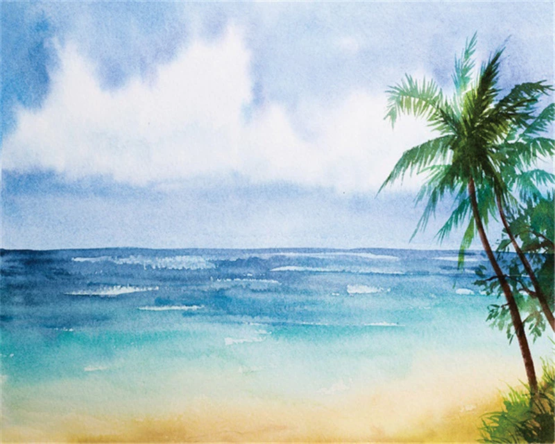 Yeesam Art – Pittura Ad Olio Con Numeri Per Adulti: Paesaggio Lago E Nave Su Tela Di Lino 45x50 Cm (Senza Cornice)