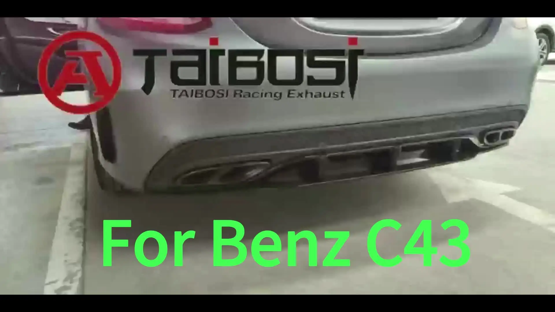 Выхлопная газовая система для Mercedes Benz C43 W205 Die auspuffgase des automobils tangens sind durch das