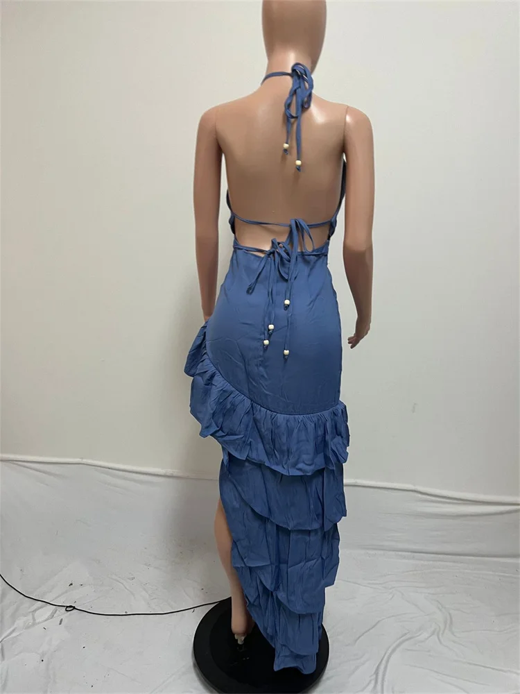 Wmstar Summer Dress Women 2024 Sleeveless Backless Strapless Sexy Fashionable Cake Personalized Dresses Wholesale Dropshipping