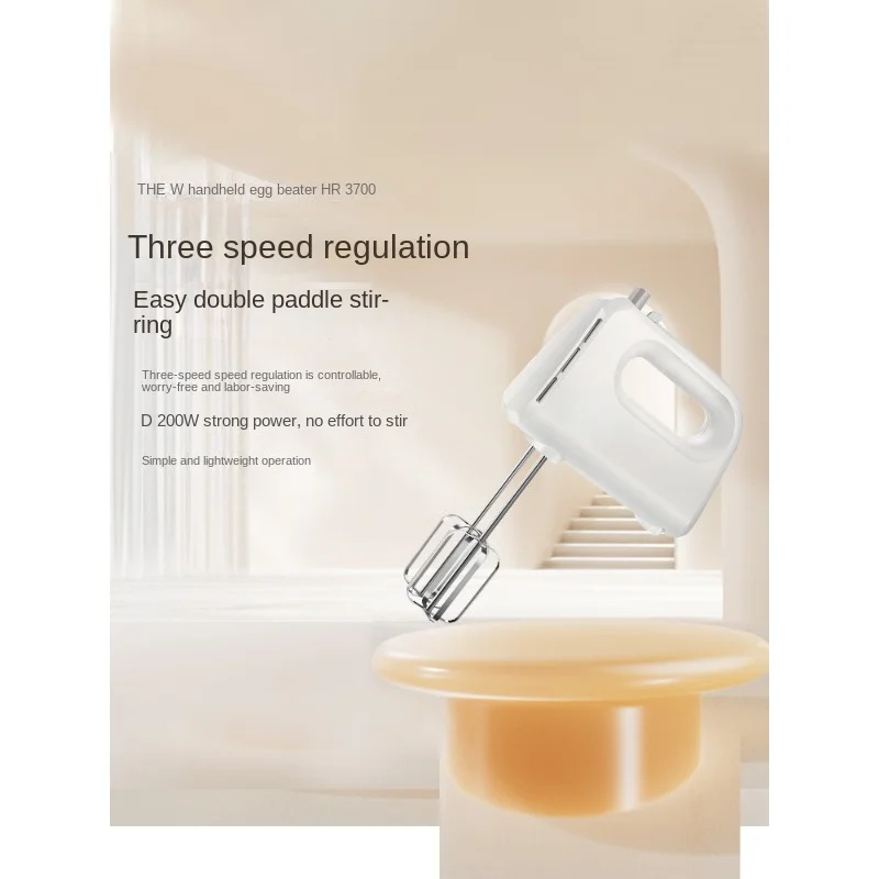 

Egg Beater Electric Household Small Blender Automatic Cream Blender Mixer Handheld Hr3700
