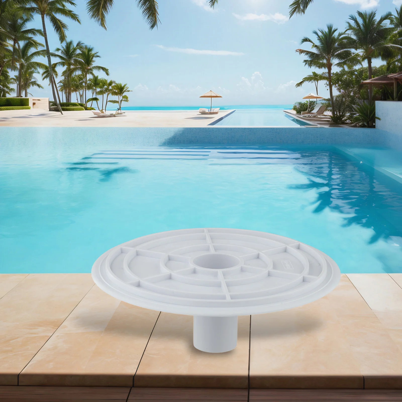 Plaque D'aspiration Pour Skimmer De Piscine Hors-sol - Compatible Swimline, Diamètre 17.5cm | Nettoyage Efficace, Installation Facile