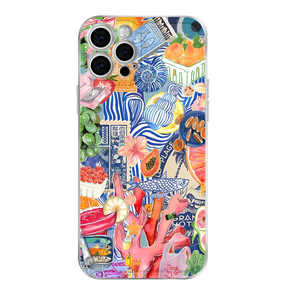 Marine Life Fruit Lemon Shockproof Phone Case Cover
