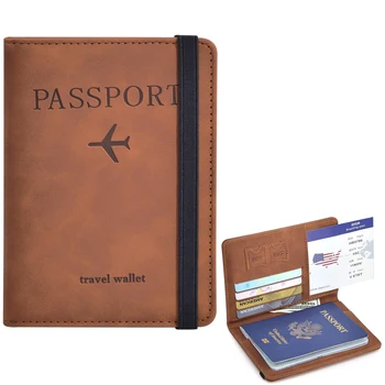 Porta Passaporto per Accessori da Viaggio, Custodia per Passaporto, Porta Documenti da Viaggio per Donne/Uomini
