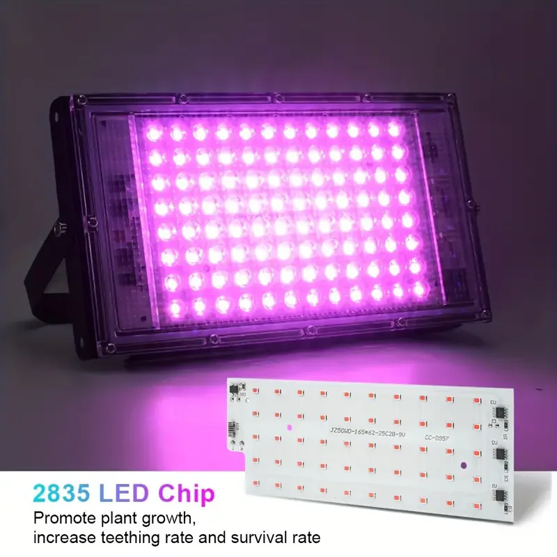 LED Grow Light Grow Light Full Spectrum LED Grow Light AC220V 50W 100W 300W Phyto Lamp With On/Off Switch For Greenhouse Hydroponic Plant Growth Lighting