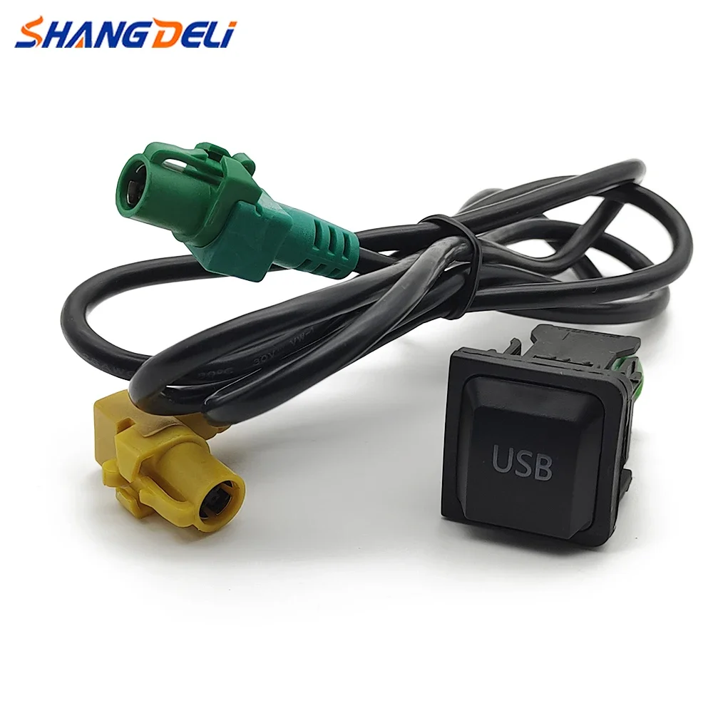 Auto Usb Switch Kabel Usb Audio Adapter RCD510 RNS315 Voor Vw Passat B6 B7 Golf 5 MK5 Golf 6 MK6 jetta Cd Speler Radio