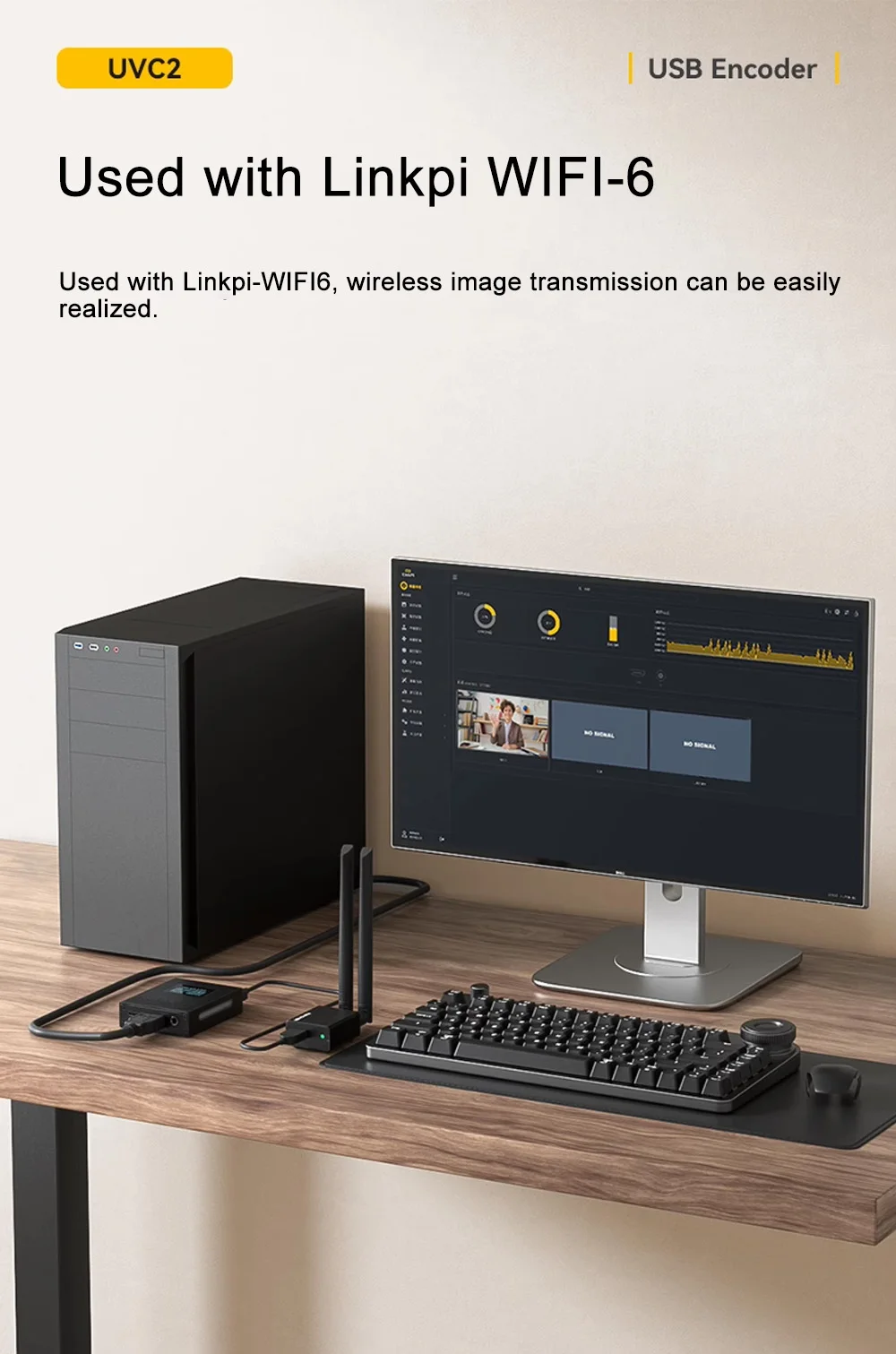 Link Pi UVC2 2-way USB Encoder/Decoder 4K30fps NDI/ SRT H.265 Encoding UVC To HD