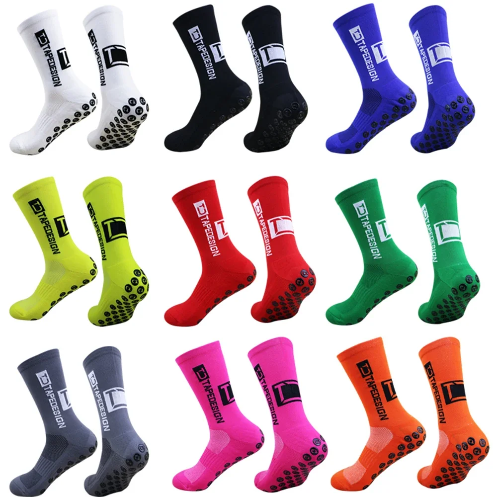1 Pair Non Slip Sports Socks Football Socks Cycling Socks Black Socks Athletic Socks Gym Socks Men