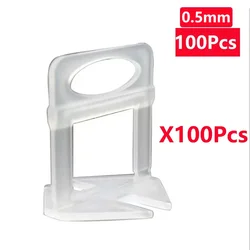 Tile Leveling System Wedges and Spacers for Floor and Wall Alignment (Clips 0.5mm 100Pcs)