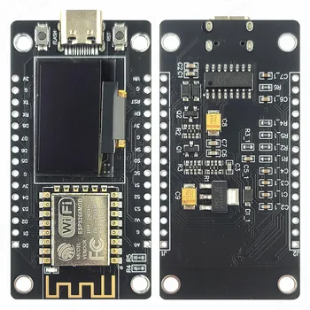 ESP8266 ESP-12F moduł WiFi CH340C szeregowy 30Pin esp12f z 0.96 Cal OLED wyświetlacz NodeMCU Internet rzeczy TYPE-C USB