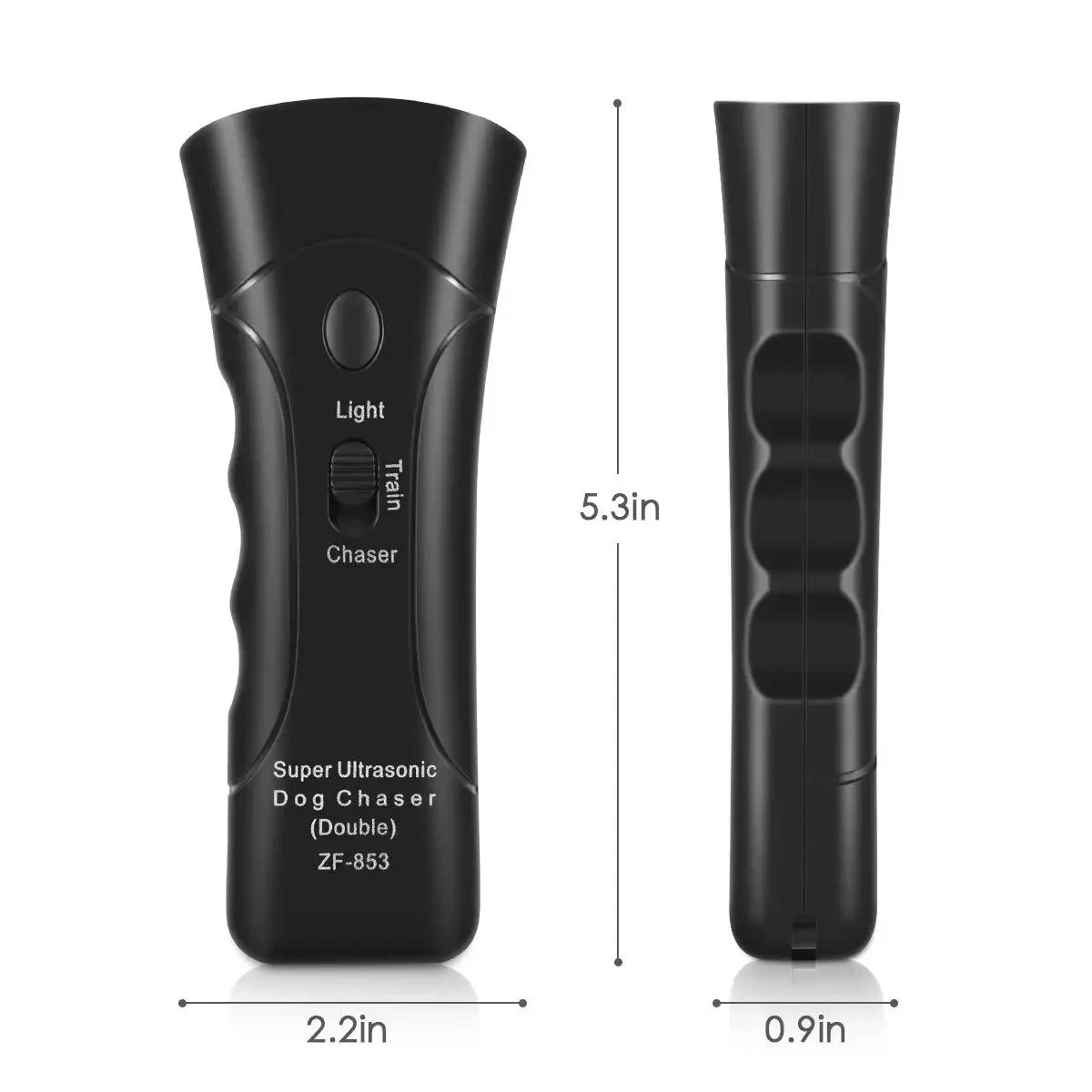 Ultrasonic Dog Repeller Anti Barking Device LED Black ABS