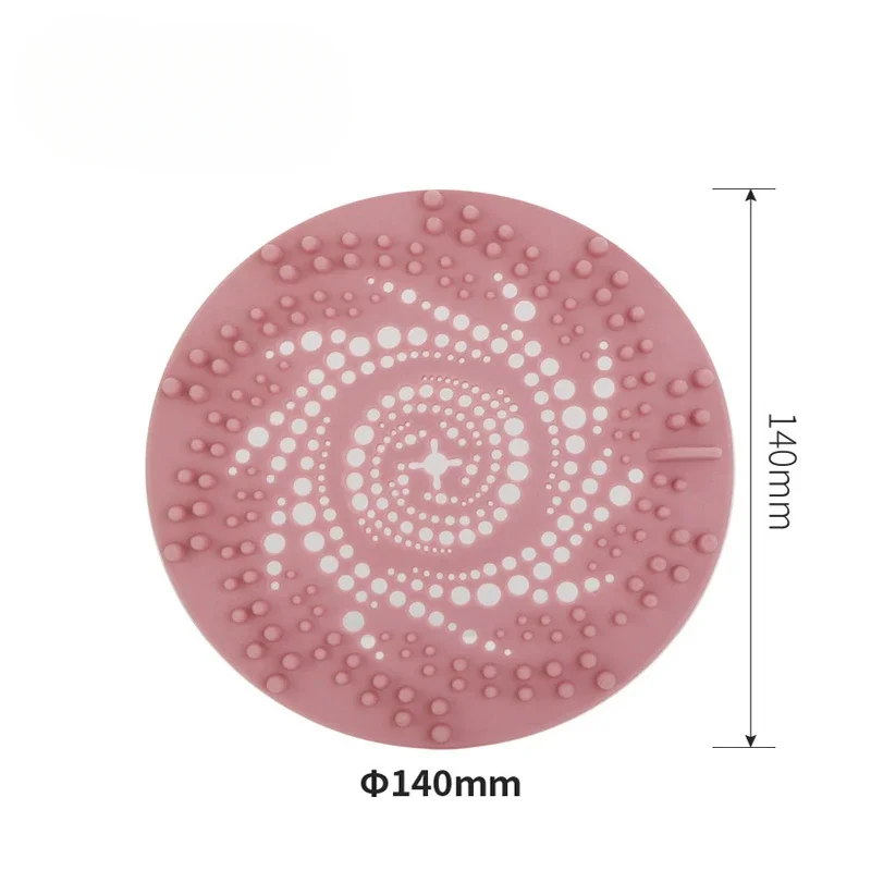 Silicone Anti-blocking Bathtub Stopper for Bathroom Floor Drain Shower Sink Kitchen Household Strainer Tools plug stopper sink strainer shower drain catcher hair drain catcher hair drain filter floor drain filter floor drain hair filter floor drain hair catcher drain hair catcher