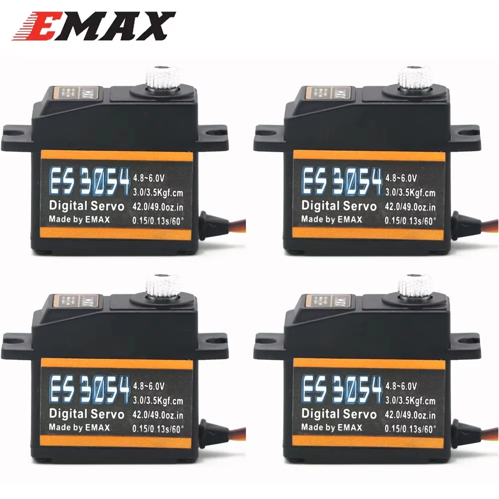 EMAX ES3054 3054 4.8-6.0V 3.5kg 23T Metal Gear Digital Servo for F3A 3D Airplane Model
