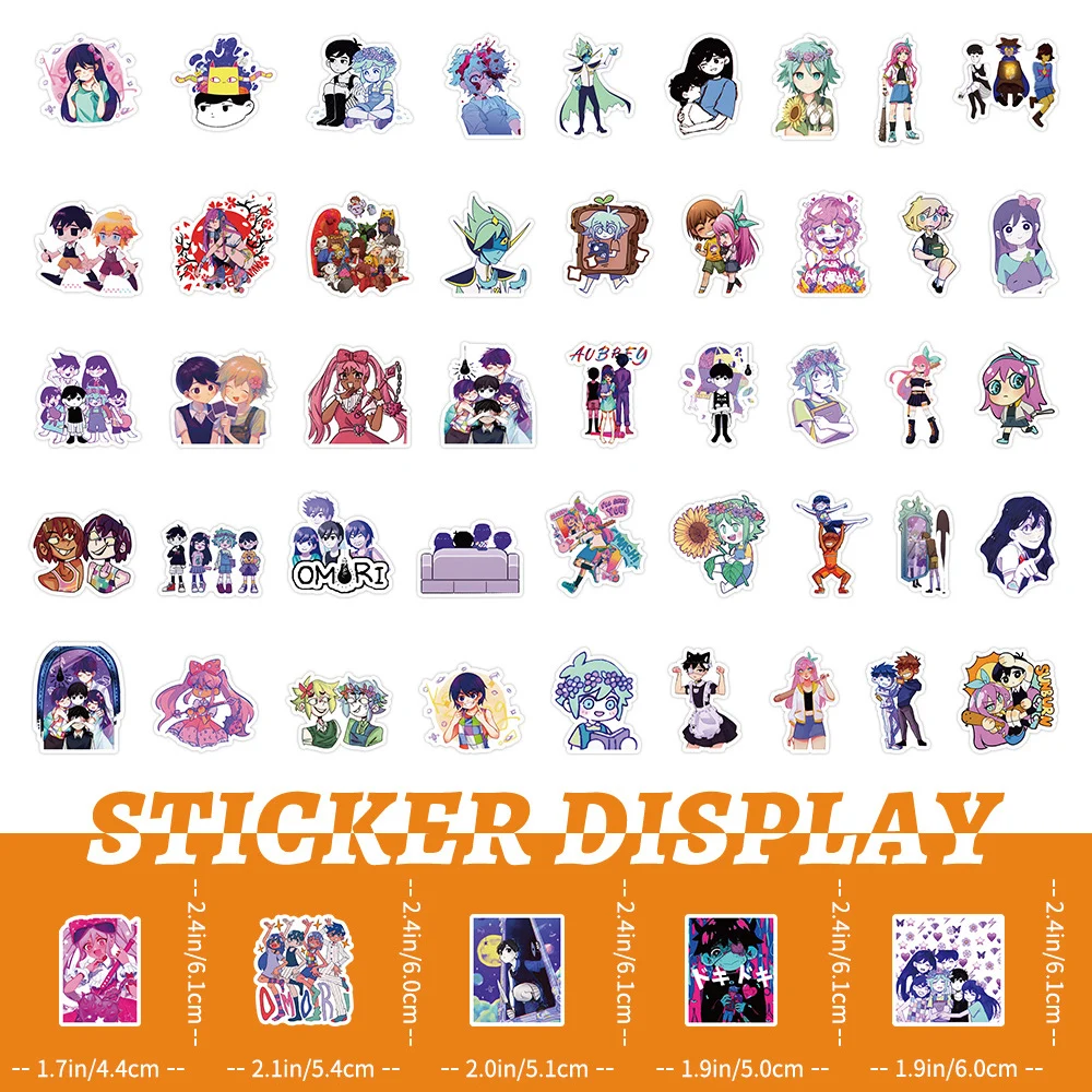 Game Omori Stickers Anime Decals DIY Bike Skateboard Laptop Phone Suitcase Car Cool Waterproof Sticker Kids Toys 10/30/50/100pcs cartoon stickers,decorative stickers,self adhesive stickers,stationery stickers,anime stickers,paper stickers,adhesive stickers,decorative labels stickers,handbook stickers,diy scrapbooking accessories
