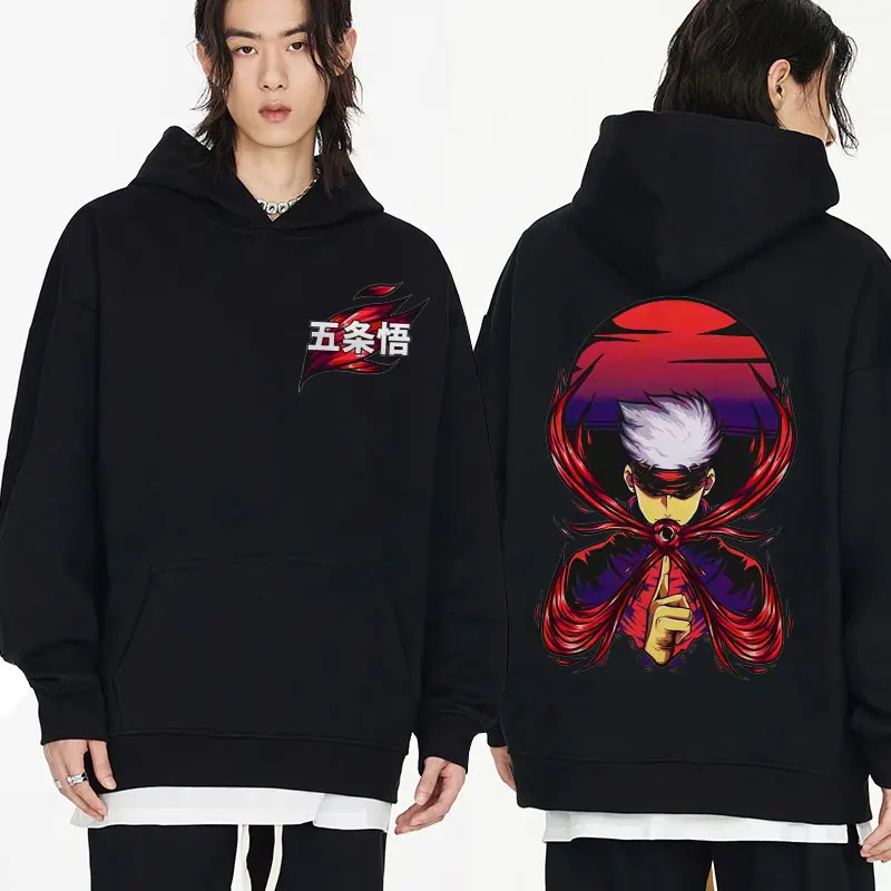 

Hot Anime Jujutsu Kaisen Graphics Hoodie Funny Japanese Manga Satoru Gojo Hoodies Oversized Streetwear Sweatshirt Pullover Men's