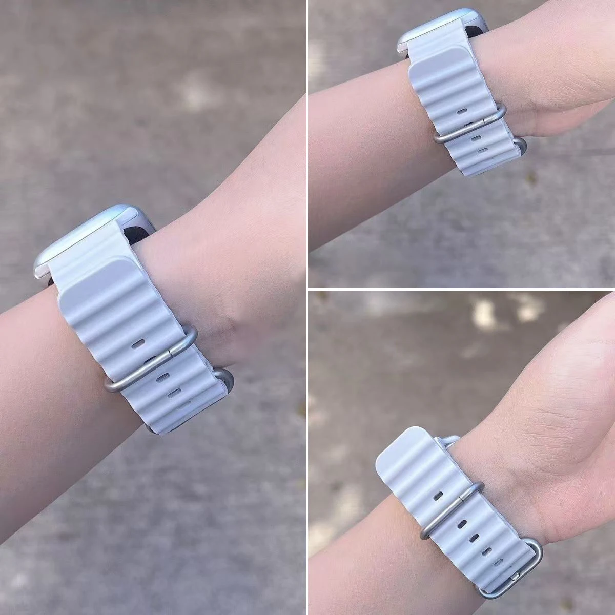 Sport Ocean Silicone Strap for Apple Watch - Premium Adjustable Band for All Sizes