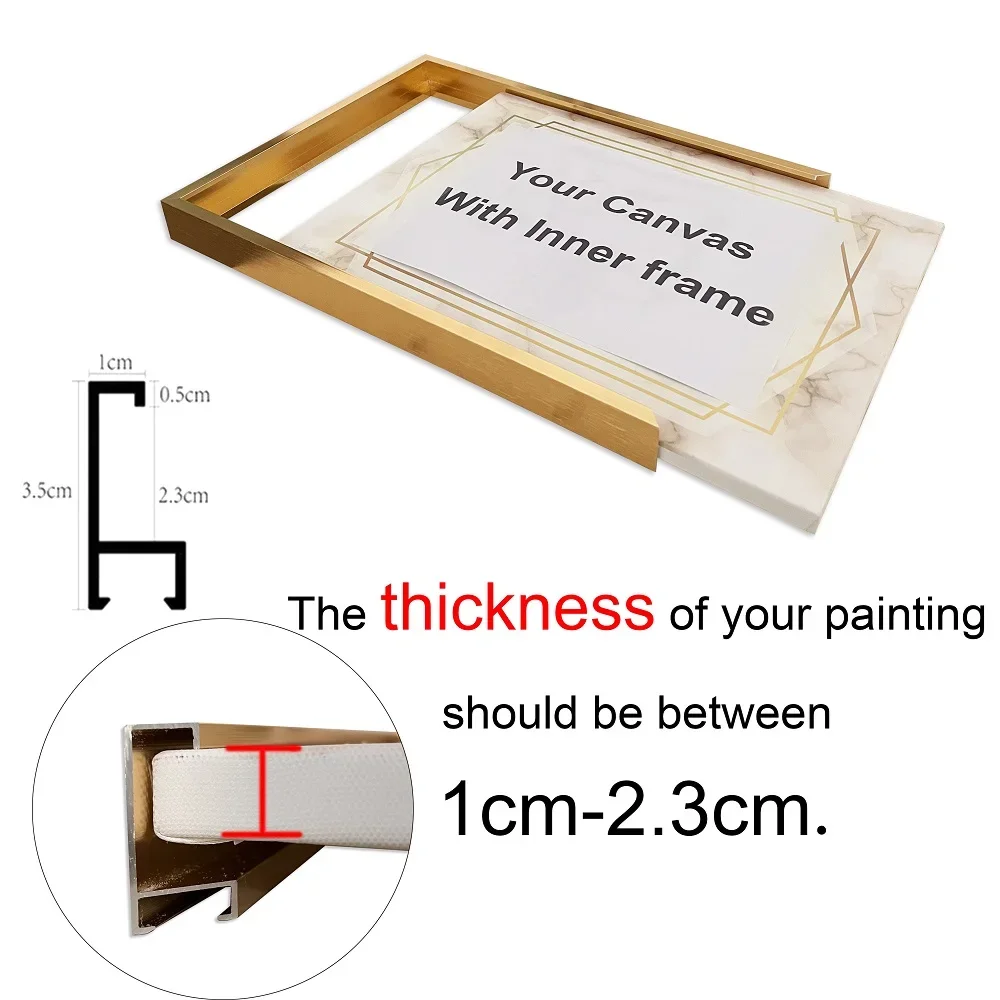 Binario Per Poster In Alluminio 100 Cm - Cornice Pieghevole, Senza Attrezzi, Per Mostre, Fiere, Decorazione Casa - Foto 3