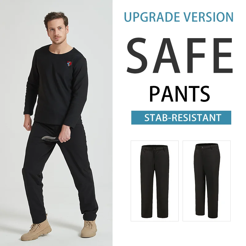 Upgrade High Quality Stab Resistant Trousers Bodyguard Police Safety Self-defense Businessmen Knife Proof Pants Men Women