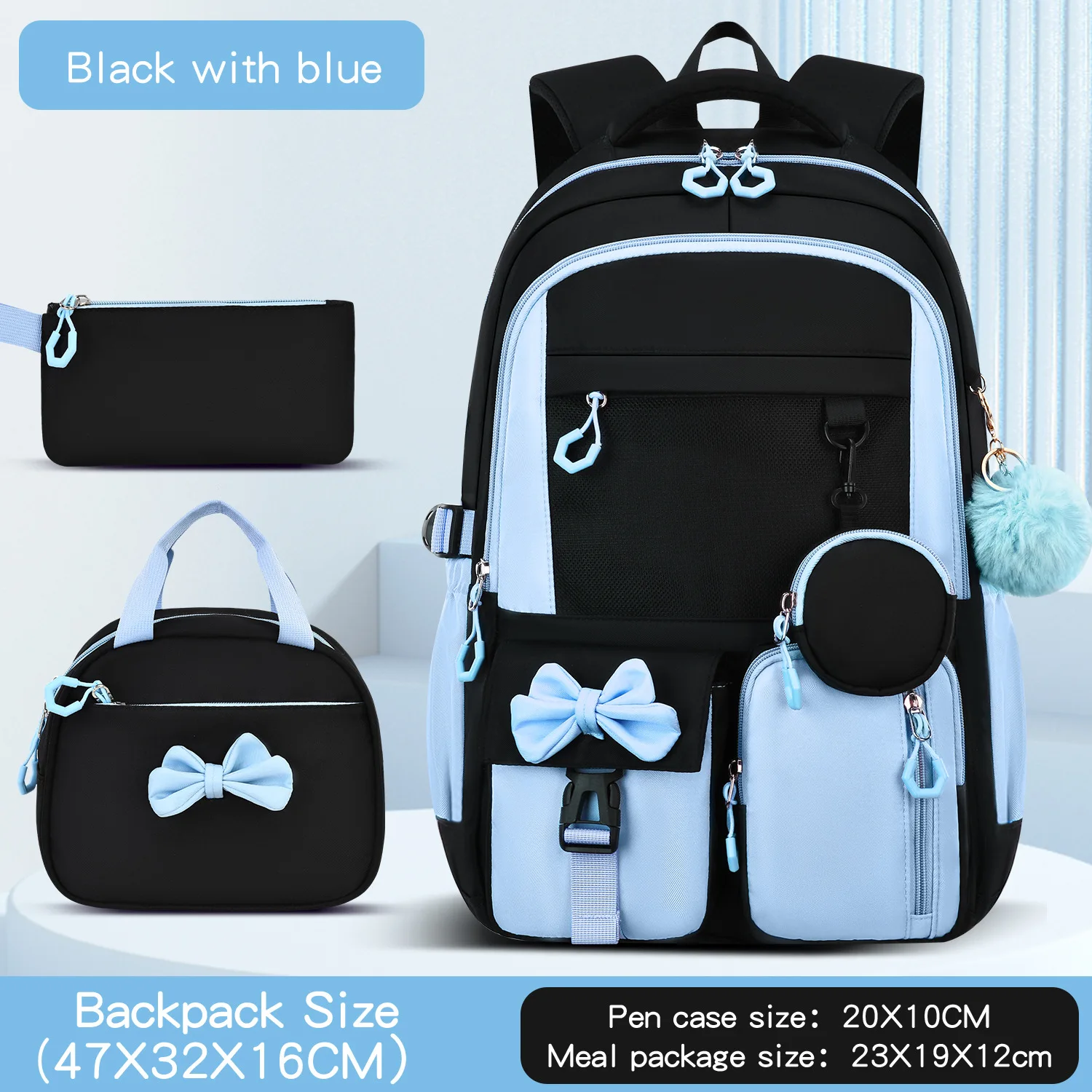 Children School Bags Set Large Capacity Schoolbag Lightweight School Backpack Kids Book Bag Waterproof Laptop Travel Droshipping