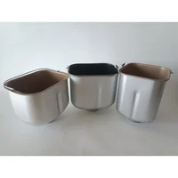 Household bread machine accessories bread barrel and food grade non-stick coating bread machine liner barrel + mixing knife 2