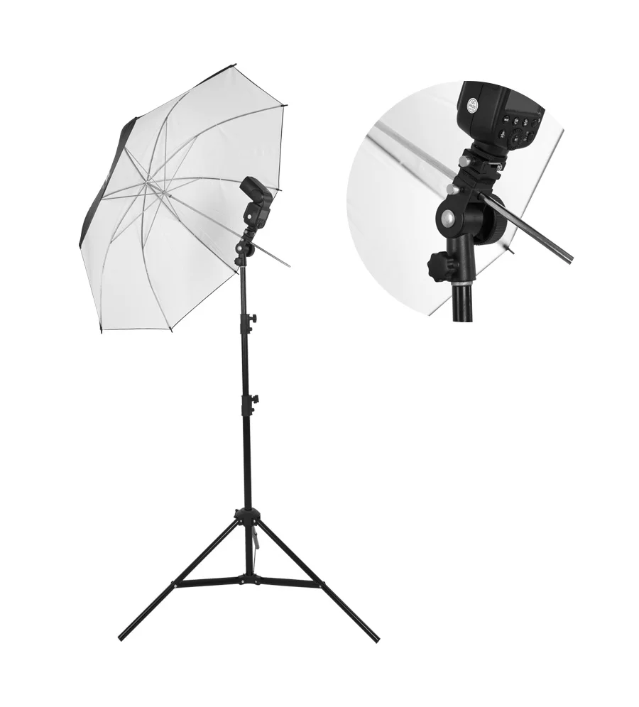 Godox Type-D Camera Flash Speedlite Mount Swivel Light Stand Bracket with Umbrel
