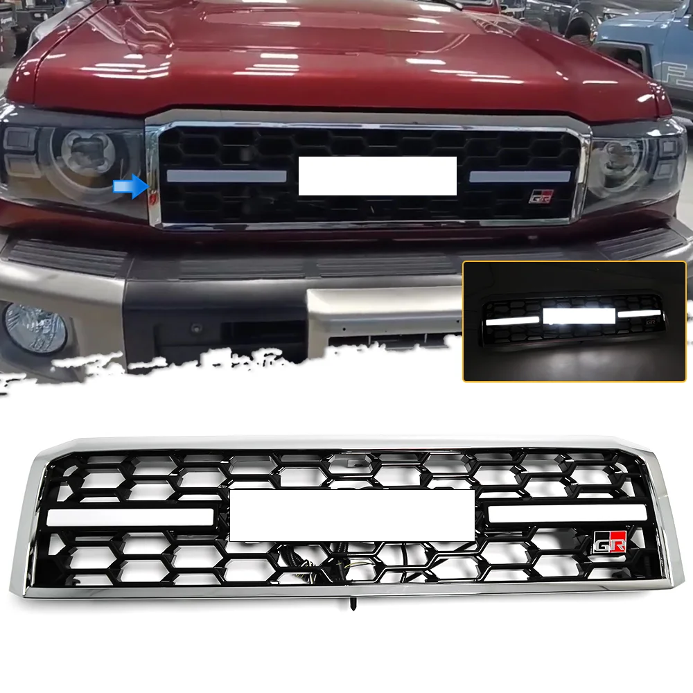 Replacement Front Bumper GR Style Grille Center Racing Net For Toyota