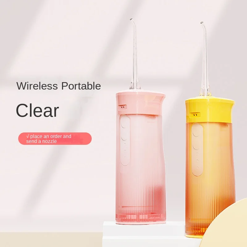 

Oral Irrigator Portable USB Rechargeable Water Flosser Collapsible Dental Water Jet 150ML Water Tank Waterproof Teeth Cleaner