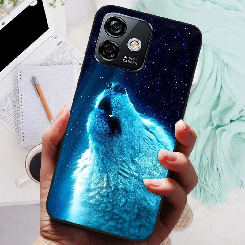 Soft TPU Silicone Shockproof Phone Case Bumper - 6.52 Protective Cover