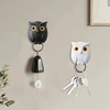 Owl Magnetic Key Hook Auto Blinking Cute Hooks No Punch Storage Hooks Kitchen Home Wall Decoration Hooks Funny Gift Room Decor 3