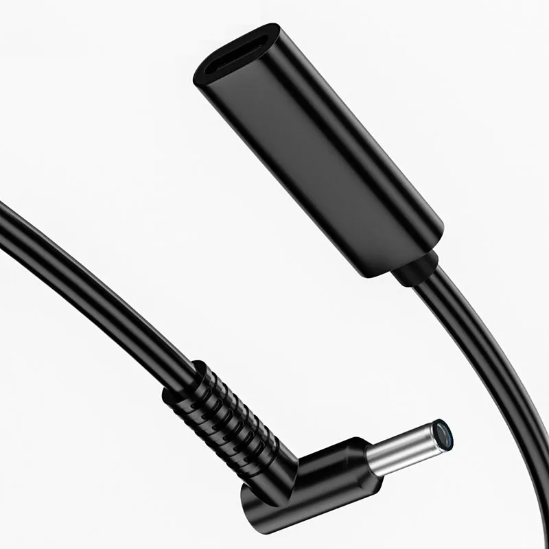 65W 3A USB 타입 C PD 고속 충전 케이블 어댑터 컨버터 USB C 암 커넥터를 3.5*1.35mm 수 커넥터로 변환하는 점퍼 노트북 PC용 플러그