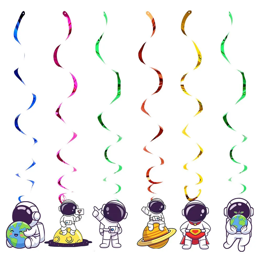 Astronaut Geburtstag Dekoration Geschirr Set Tischdecke Aufkleber Luftballons Banner Hintergrund Party Gefälligkeiten für Kinder Geburtstag Lieferungen – Detail 21