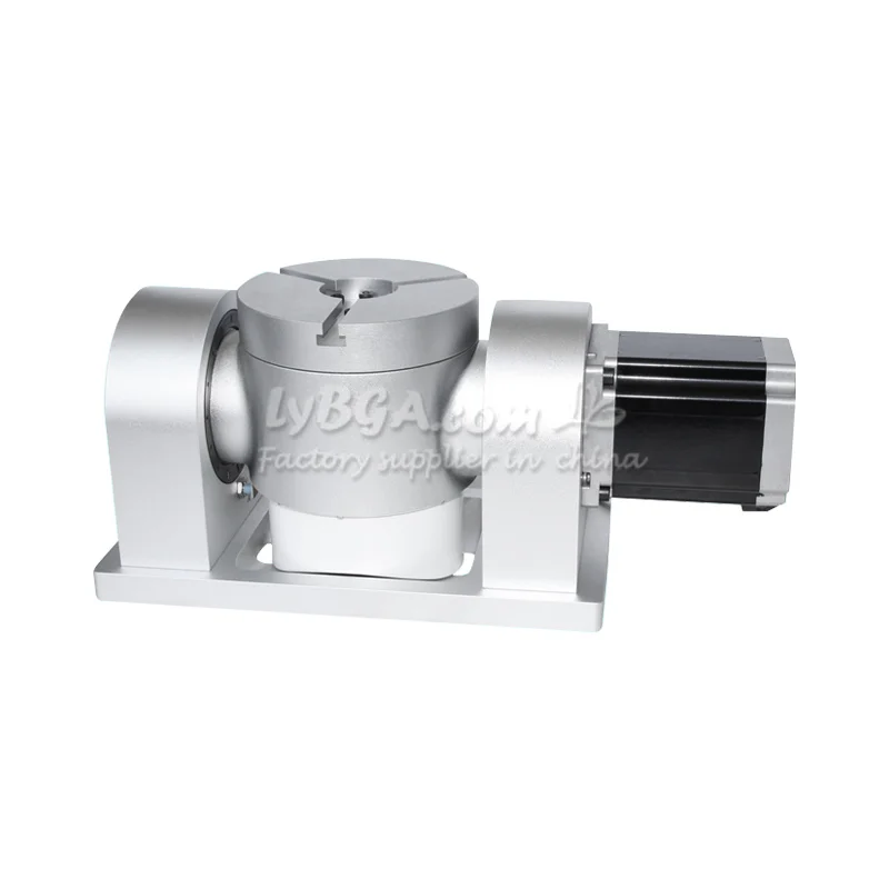 CNC 밀링 머신용 CNC 회전축 맞춤형 25-50 고조파 제어 박스 작업대 φ139mm CNC 회전축