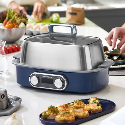 Morphy Richards MR1168 Electric Steamer 10S Instant Steam Fast Steam Seafood Vegetable Pasta Meat 12H Reservation For Kitchen 4